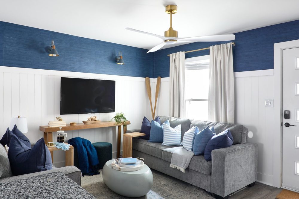 Maritime Blue living room